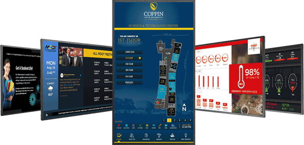 Diferentes interfaces de pantalla